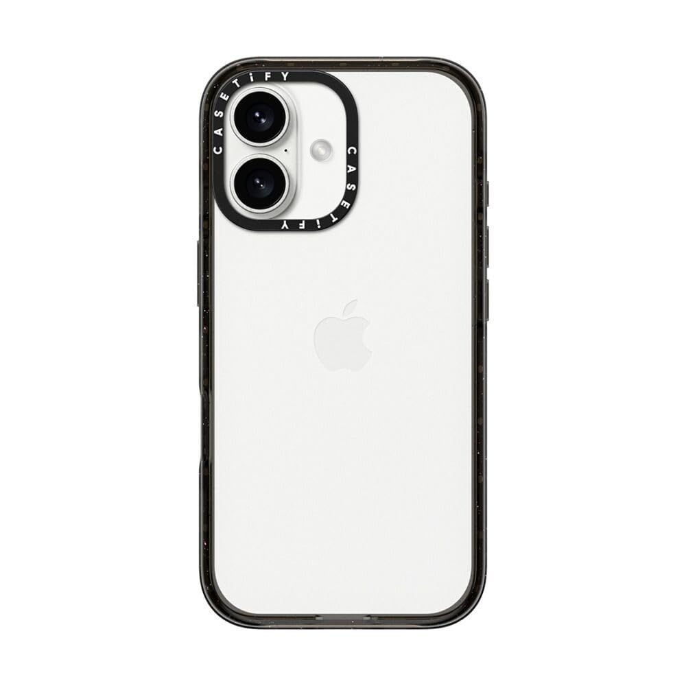 【新品】CASETiFY インパクト iPhone 16 Plus ケース [薄型軽量/耐衝撃/米軍MIL規格] - クリア ブラック b0606b92