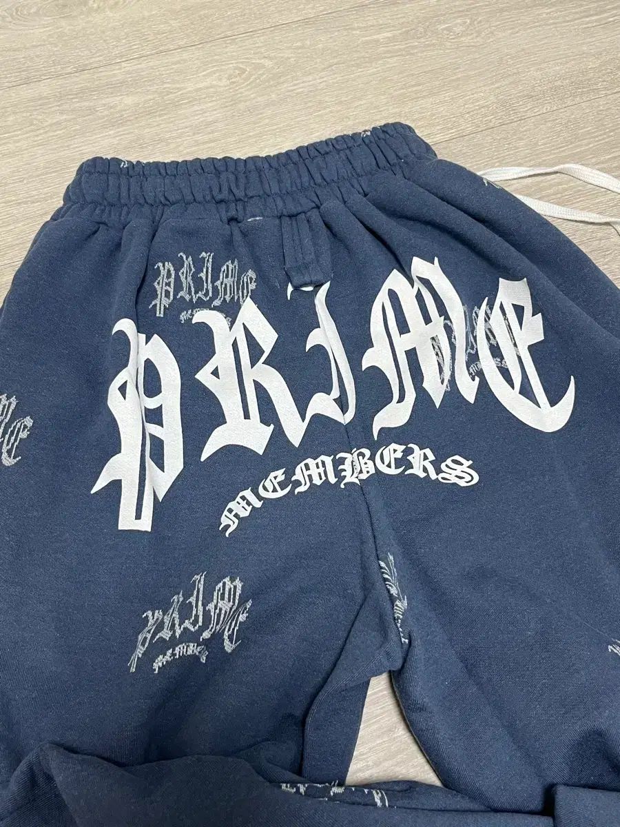 プライムメンバーズ Jacquard Wide Joggers light Blu