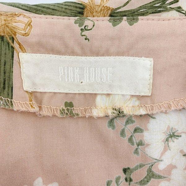 PINK HOUSE ピンクハウス 花柄 ブーケ ワンピース スカート ブラウス セーラー襟 リボン フリル レディース ピンク トップス IL18867■