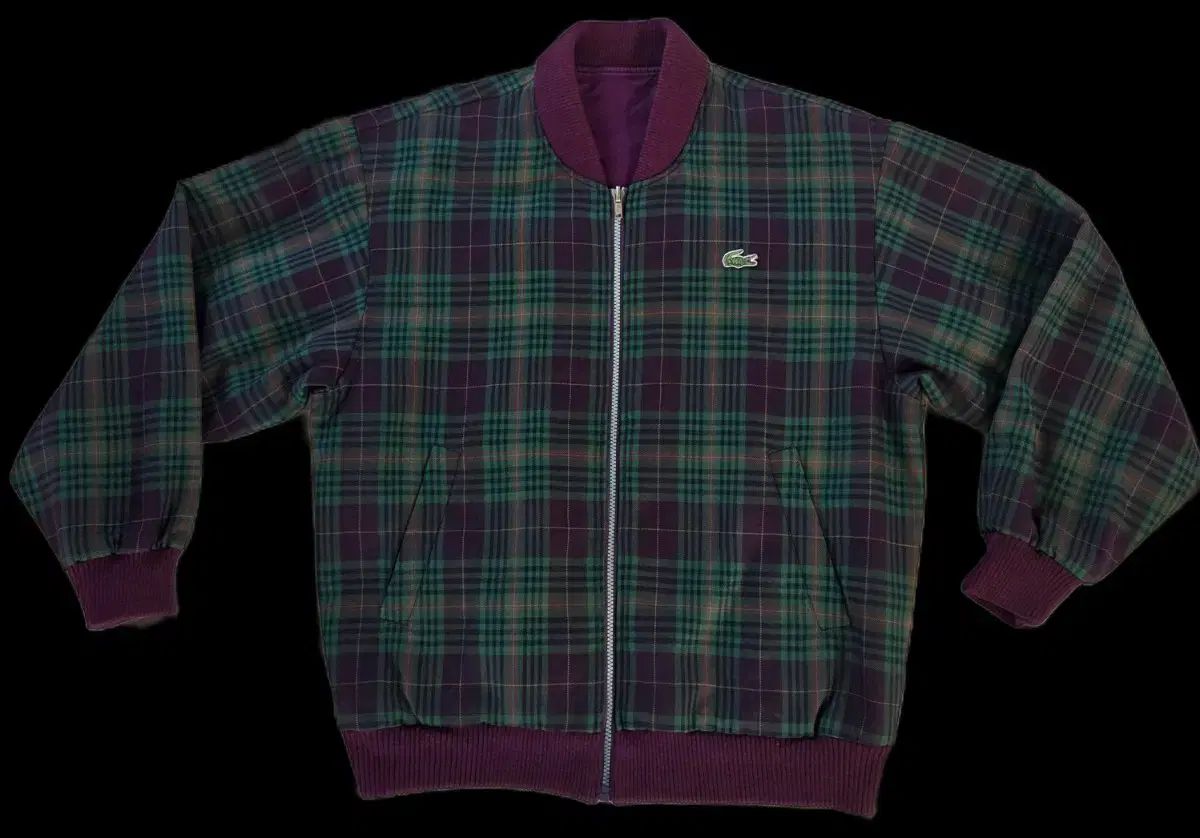 LACOSTE チェック ブルゾン ジャケット