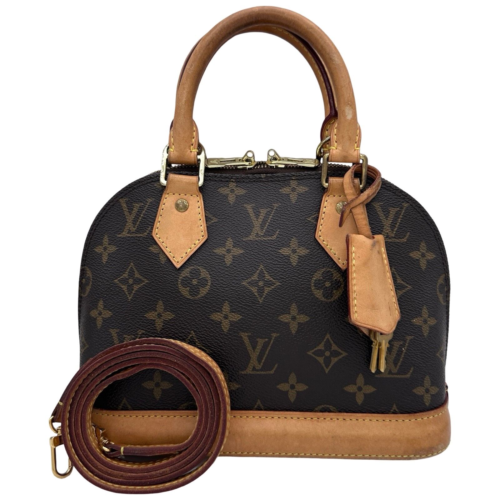 ルイ・ヴィトン LOUIS VUITTON アルマBB M53152 ブラウン モノグラムキャンバス レディース ショルダーバッグ