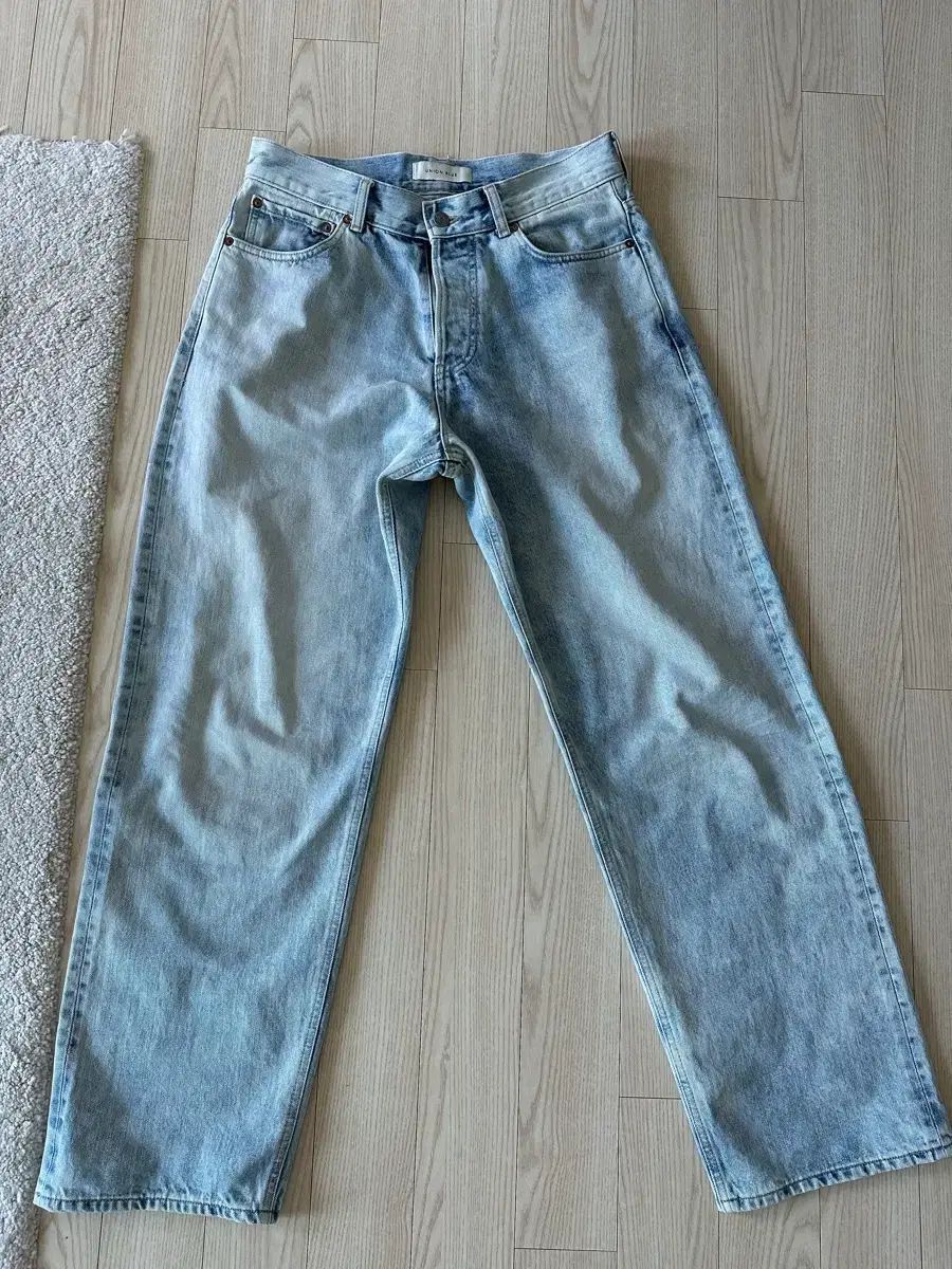 30 YUNION BLUE(ユニオンブルー) 5pk アコン セルビッジ ワイド デニム BLEACH（ブリーチ）