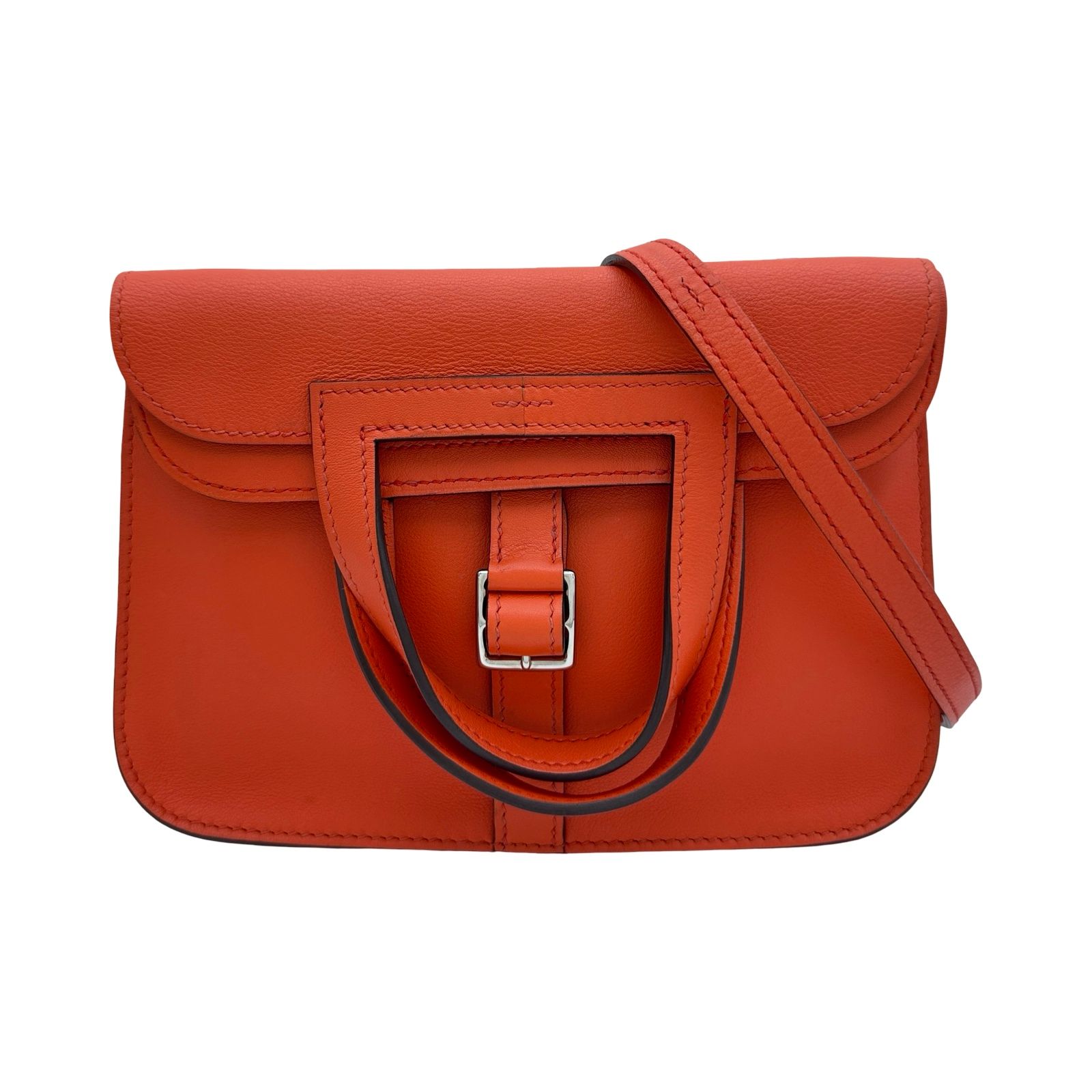 エルメス HERMES アルザンミニ A刻印 カプシーヌ シルバー金具 スイフト レディース ショルダーバッグ