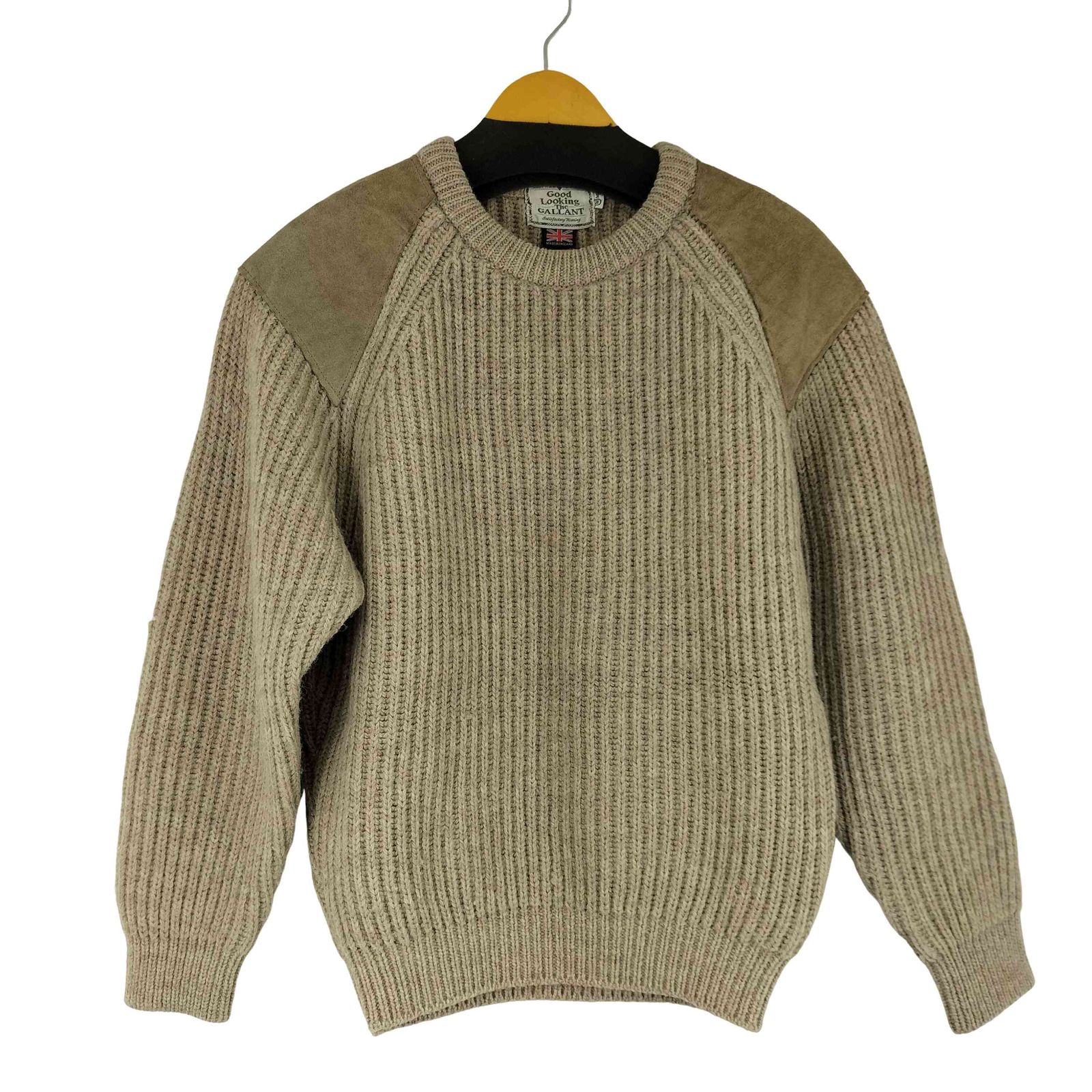 ユーズドフルギ USED古着 {{GOOD LOOKING THE GALLANT}} ショルダーパッチセーター メンズ JPN：M