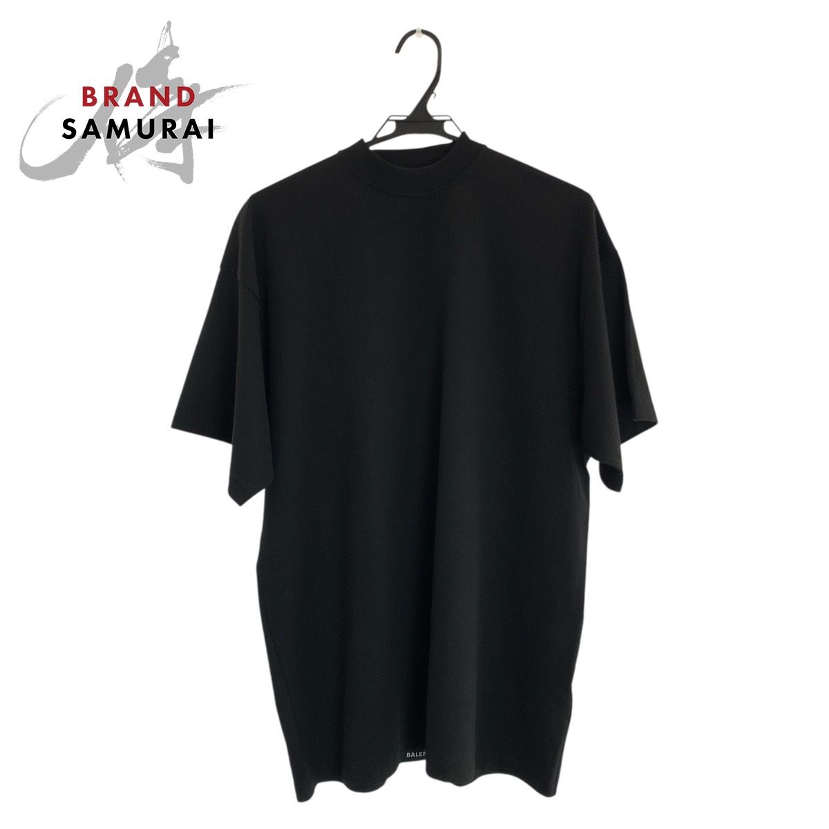 美品 BALENCIAGA バレンシアガ サイズL ブラック 黒 コットン 半袖Ｔシャツ メンズ 602050【中古】