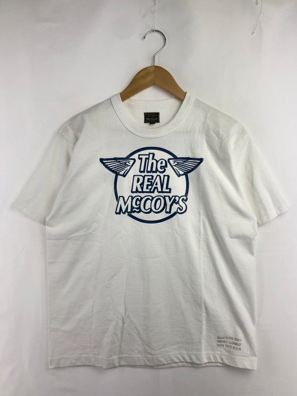 【中古品】 The REAL McCOY'S ザリアルマッコイズ S/S LOGO TEE MZ8100 ロゴTシャツ 半袖Tシャツ 【145-260509-na-08-tag】