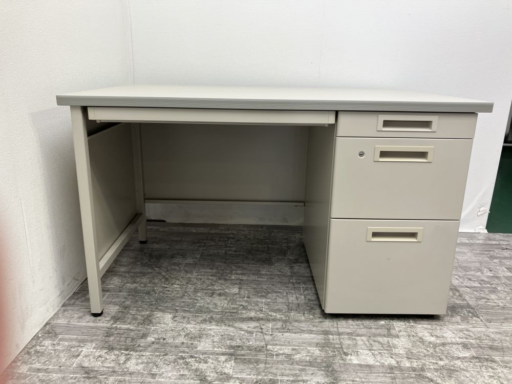 【中古品】コクヨ 1200片袖デスク グレー