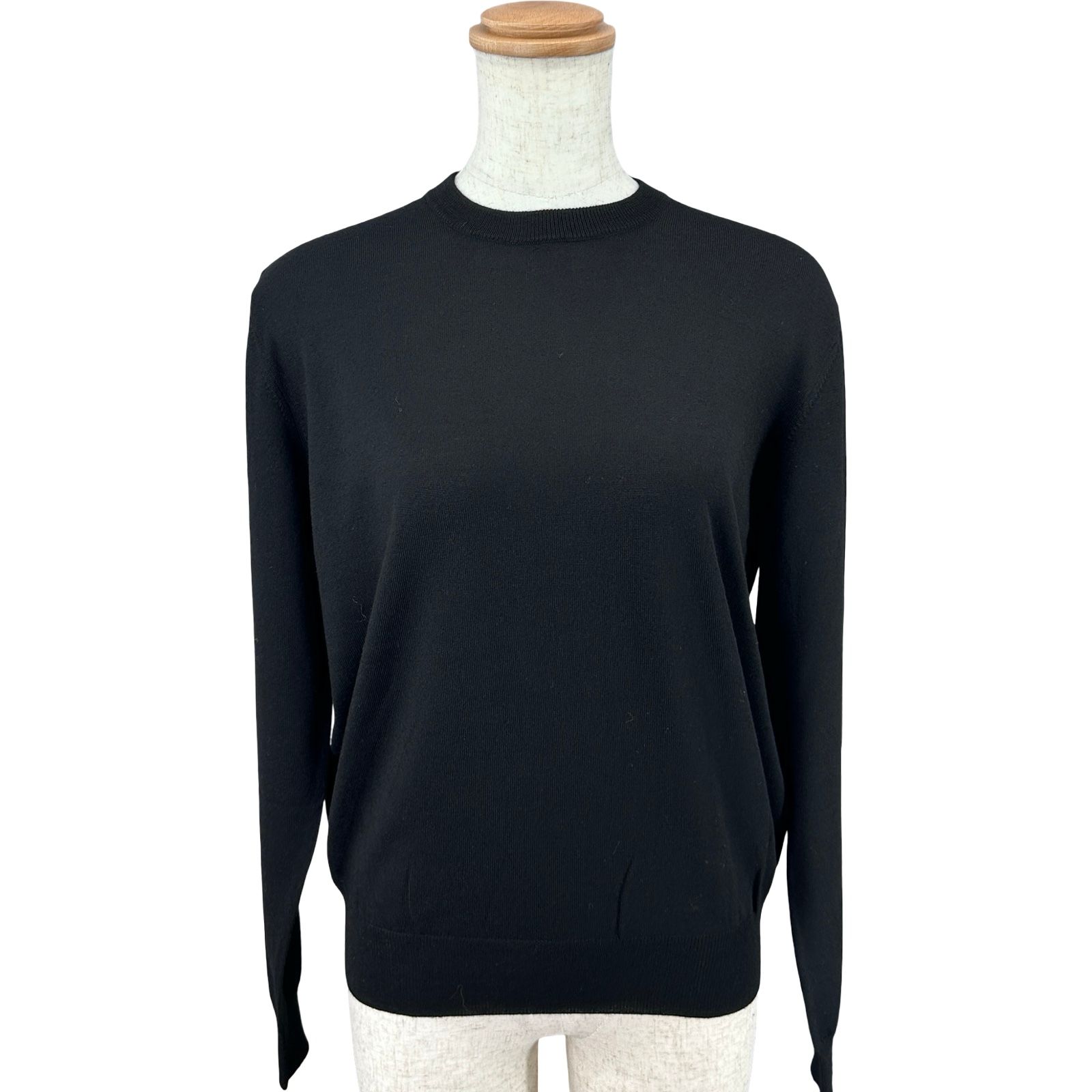 バレンシアガ BALENCIAGA バックロゴニットセーター 524177 ブラック ウール レディース セーター