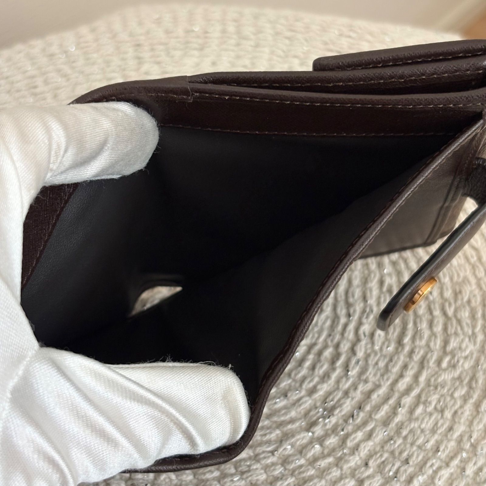 極美品】セリーヌ 二つ折り 財布 ミニ財布 レディース メンズ マカダム 