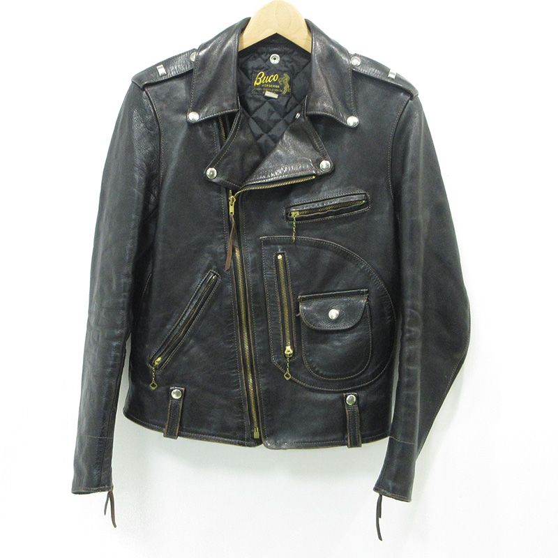 【三重本店】 中古 The REAL McCOY'S | ザリアルマッコイズ × BUCO ブコ J-24 JACKET ホースハイドダブルライダースレザージャケット BJ21101 ブラック サイズ：36 【93】 75,900円