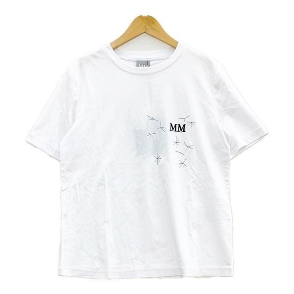 Max Mara マックスマーラ MM By Max Mara Tシャツ カットソー 半袖 ロゴ刺繍 レディース Sサイズ ホワイト トップス DL18974■