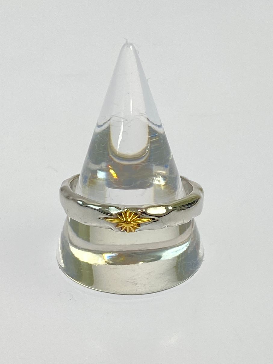 【中古品】 SAAD サード SV925 K24 GP25 サンシンボル リング 23号 【191-260509-zi-22-min】