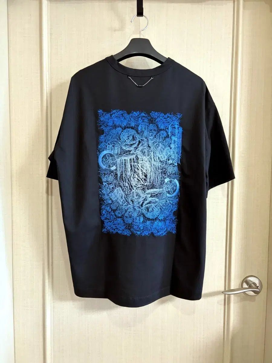 SONGZIO HOMME(ソンジオ・オム) 25SS ミラードユース 刺繍 Tシャツ 48 ブラック 新品