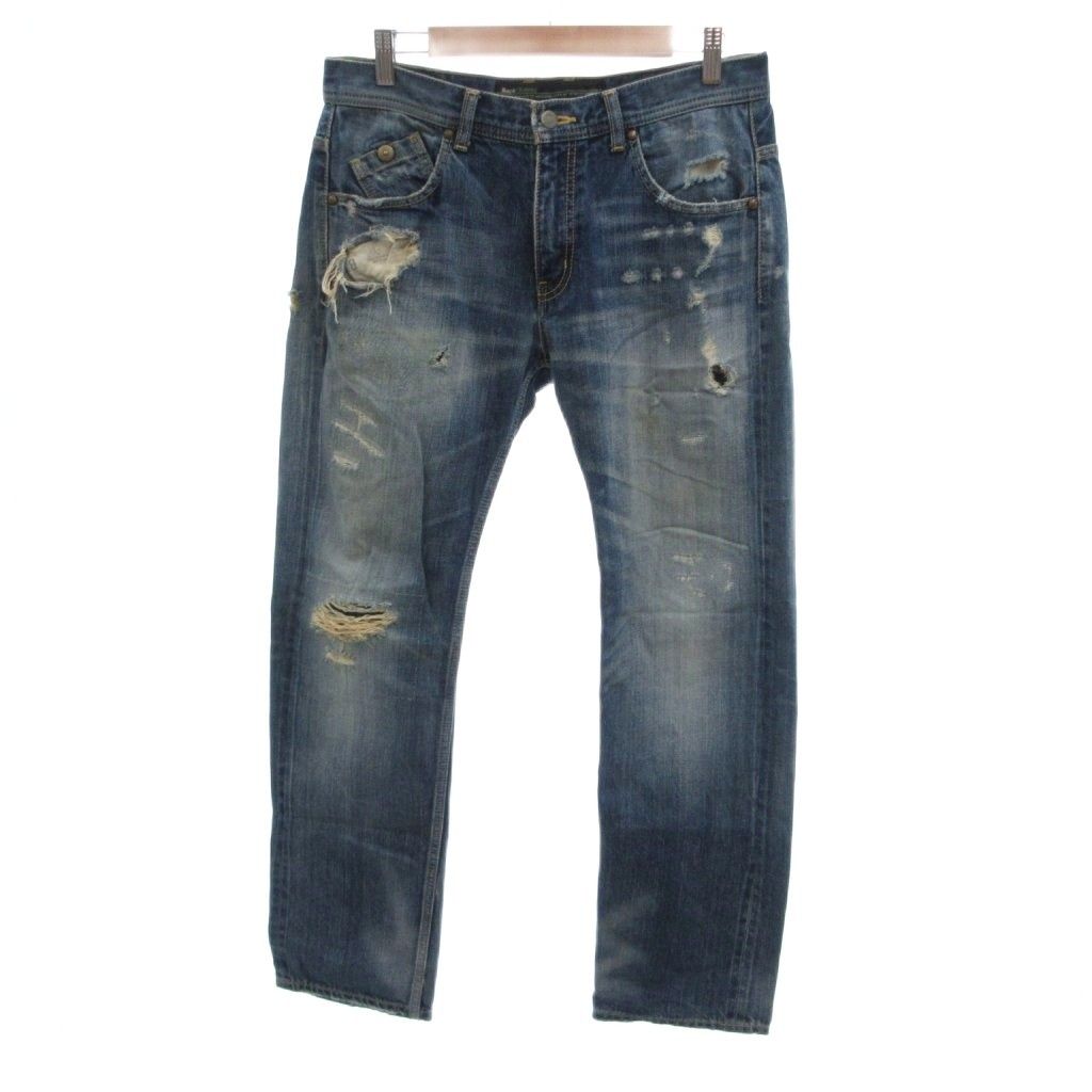 バックチャンネル BACK CHANNEL 美品 デニムパンツ ジーンズ M 青 