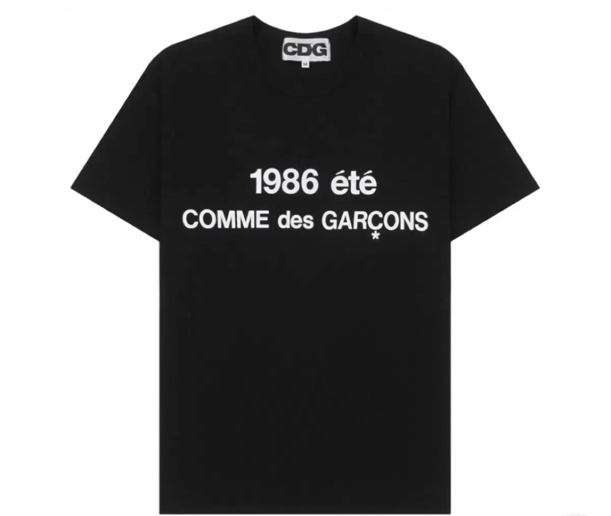 CDG 1986 コム・デ・ギャルソン Tシャツ ブラック M L XL XXL