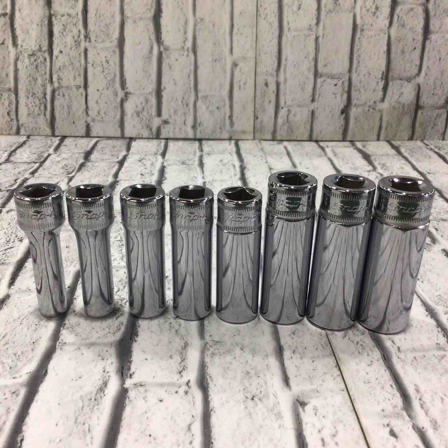 【中古品】Snap-on スナップオン 3/8ディープソケット8点セット SFSMシリーズ 【川口店】