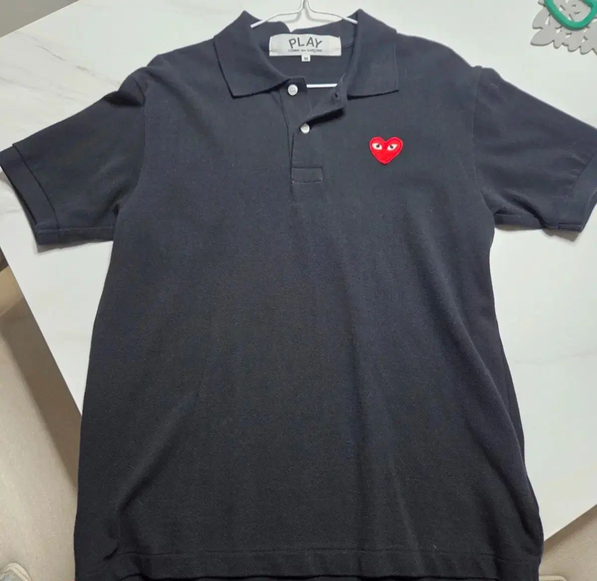 コム・デ・ギャルソン ハート ブラック カラーTシャツ m