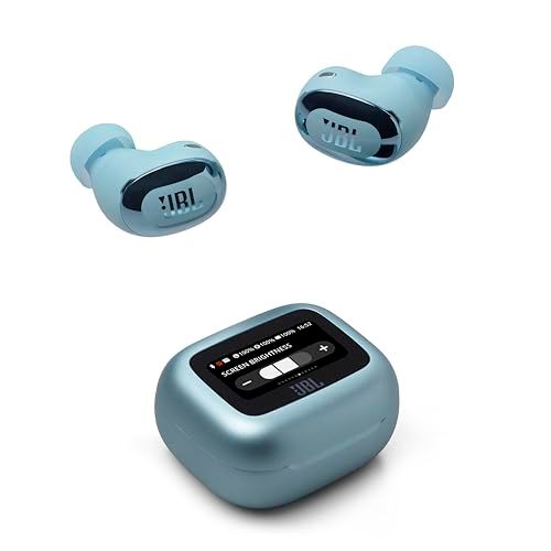 【新品】JBL LIVE BUDS 3 スマートタッチディスプレイ搭載 ワイヤレスイヤホン 小型 軽量 LDAC ハイレゾワイヤレス対応 ノイズキャンセリング 10mmダイナミックドライバー (ブルー) ba5a06aa