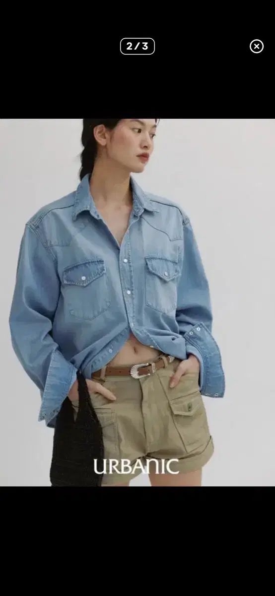 Urbanic30 アーバニック30 ウェスタン デニム シャツ Western Denim Shirt