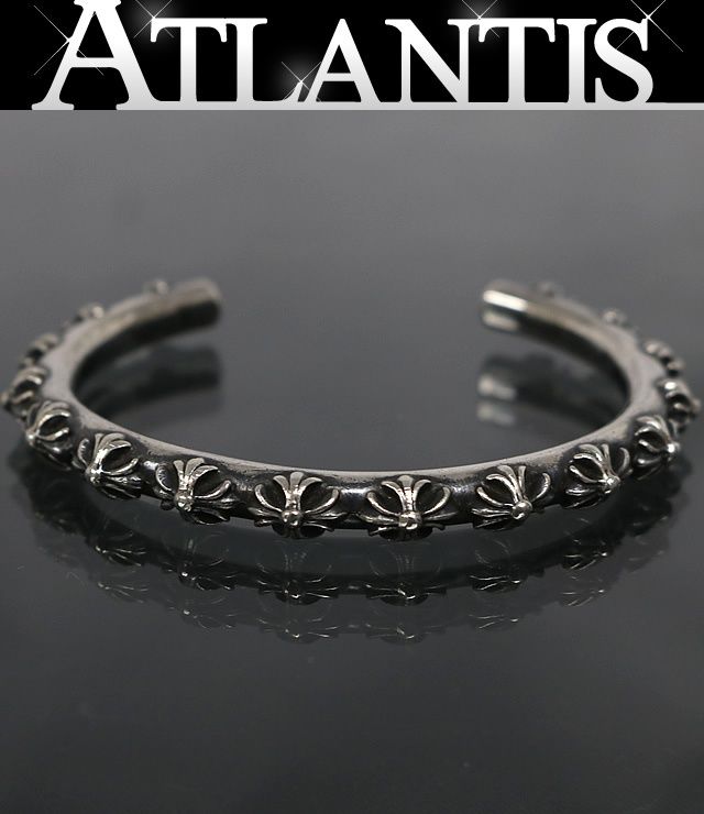 CHROME HEARTS 銀座店 クロムハーツ クロスバンド バングル メンズ シルバー SV925 102967
