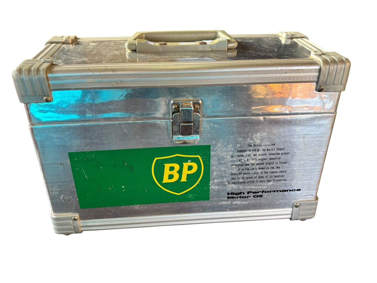 【希少・非売品】BP アルミコンテナケース 昭和レトロ 当時物