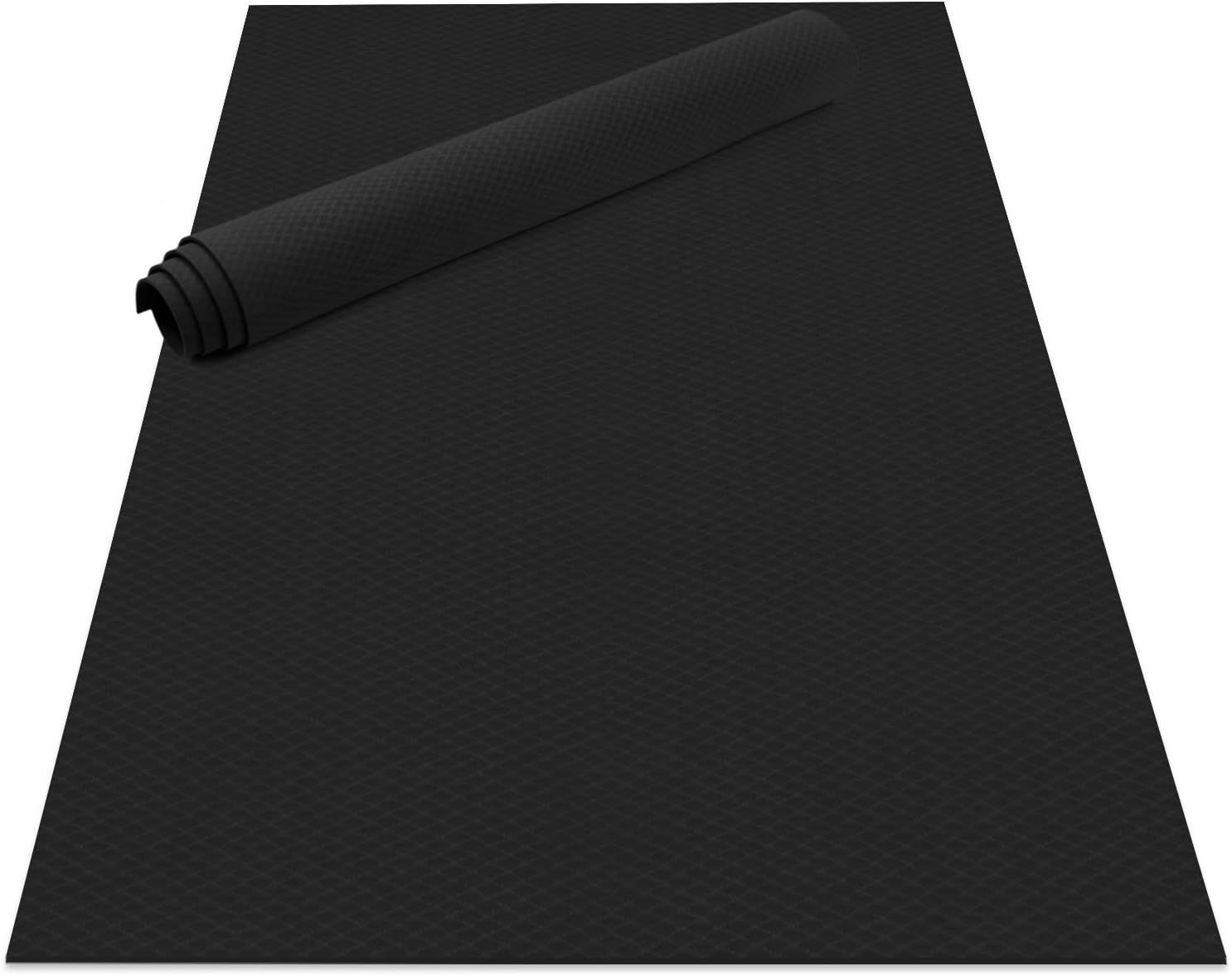 Odoland ヨガマット 極厚6mm 183x122cm 200x130cm 2人用 滑り止め トレーニングマット エクササイズマット TPE素材 防音 振動吸収 キャリーストラップ付
