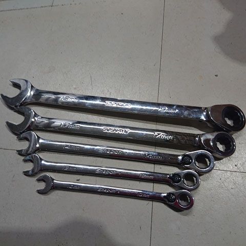 Snap-on　スナップオン　SOEXRM1012141719　ラチェットコンビネーションレンチ　5本セット