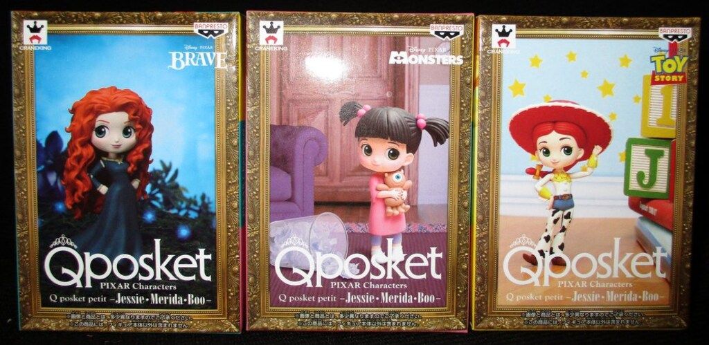 バンプレスト Q posket PIXAR Characters petit Jessie・Merida・Boo 全3種セット