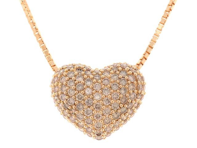JEWELRY　ジュエリー　ネックレス　K18イエローゴールド　ダイヤモンド1.00ct　約6.9g　 レディース【中古】【207】2121000035750