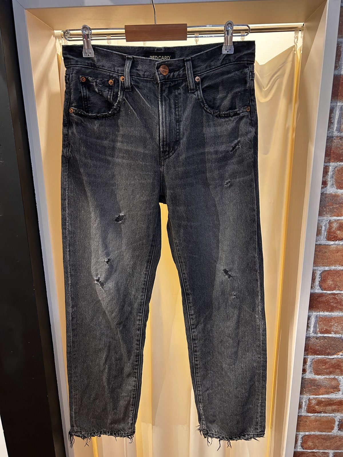 A-1893 RED CARD レッドカード 日本製 デニムパンツ ジーンズ ジーパン ブラック フェードブラック サイズ24