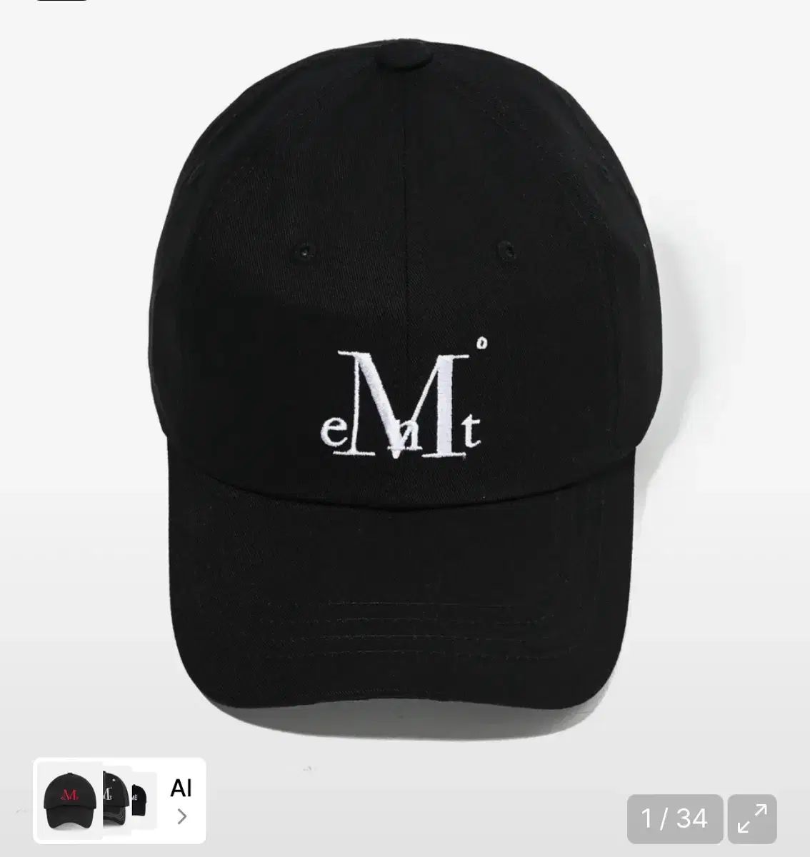 新品 MUCENT(ムセント) cignature(シグネチャー) ベースボールキャップ 帽子 ブラック