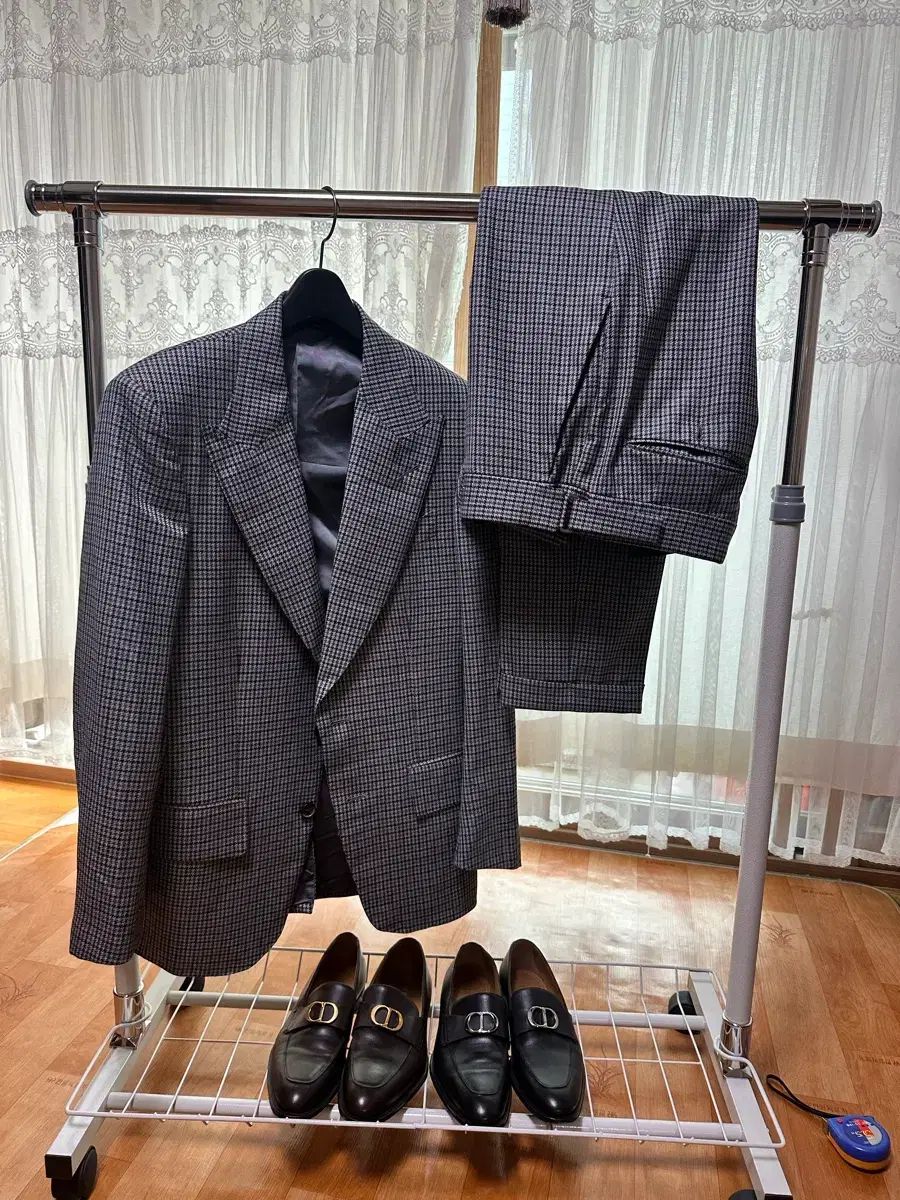 TOM FORD トムフォード スーツ Atticus ハウンドトゥース スーツ セットアップ 48 サイズ