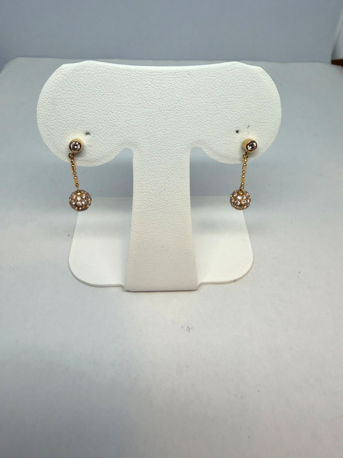 【お買い得】K18 ダイヤモンド1.14ct ピアス