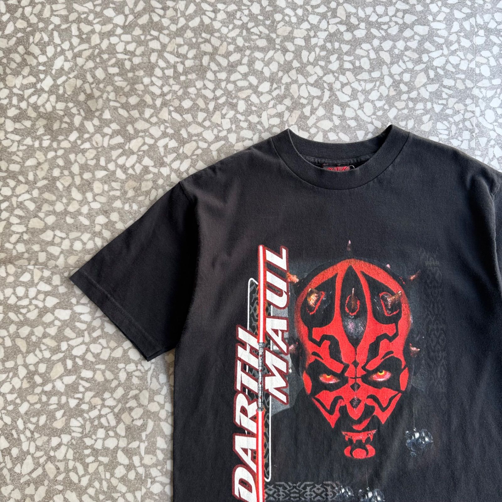 STAR WARS / 90’s usa製 DARTH MAUL Tee スターウォーズ　ムービーTシャツ　SF映画　グラフィック　ストリート　オーバーサイズ　半袖 ダースモール　大判　ユニセックス　世界的人気　半袖