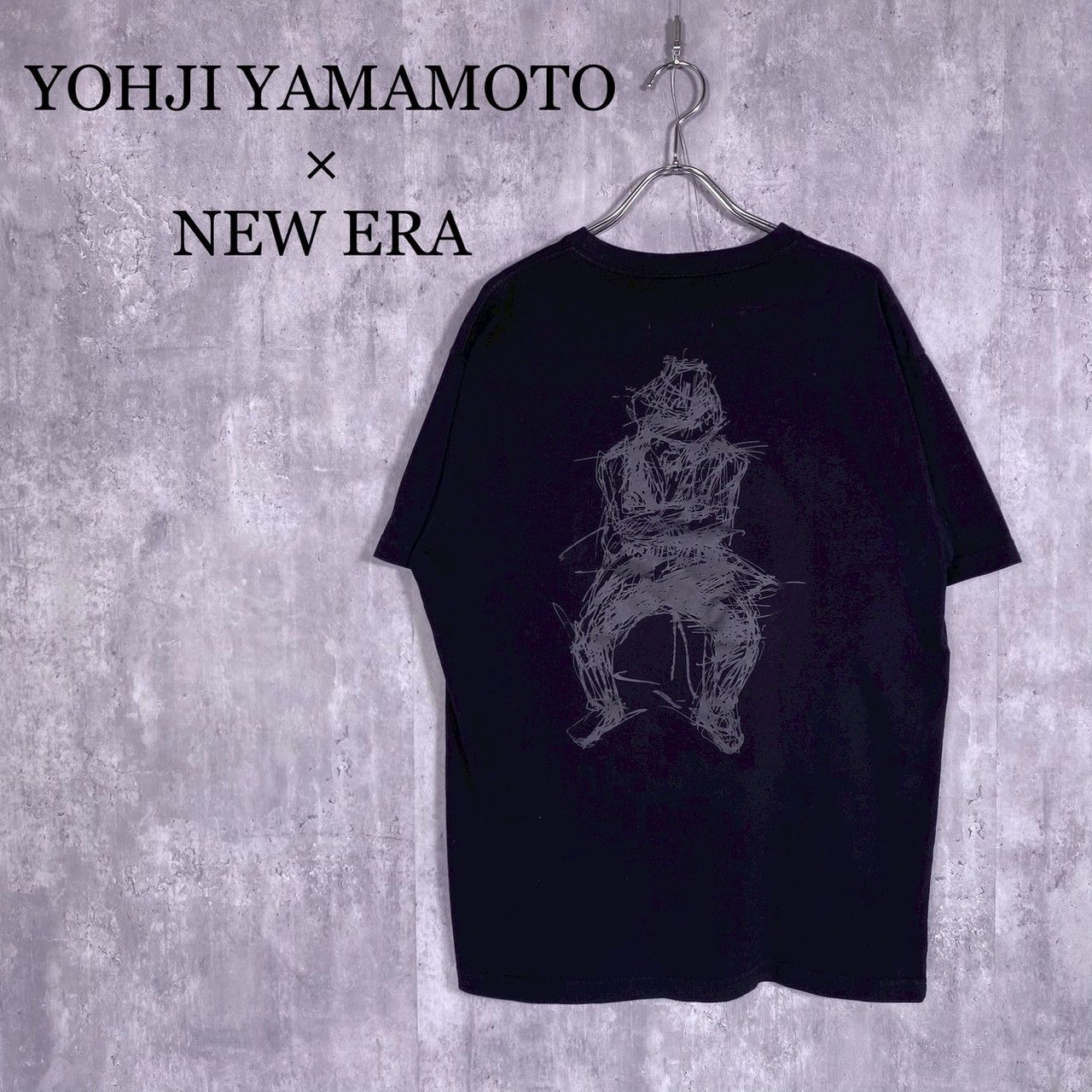 YOHJI YAMAMOTO × NEW ERA』 (L) 朝倉優佳 アートワークTシャツ 半袖 
