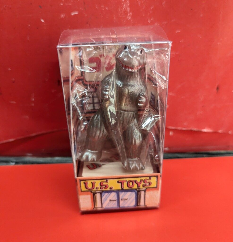 U.S.TOYS ビル箱シリーズ BBゴジラ(1954) ハーフクリアブラック成型/金/白目