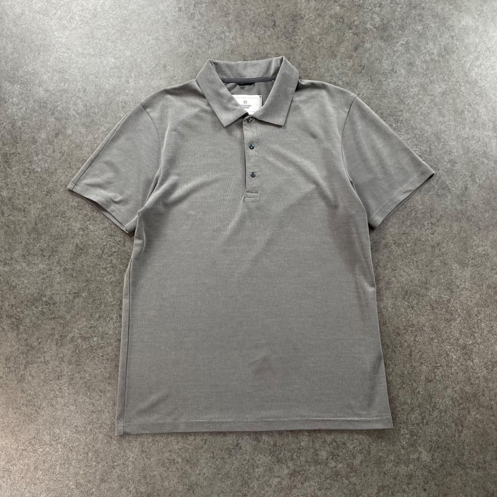 Reigning Champ レイニングチャンプ 半袖 ポロシャツ ストレッチ 無地 グレー 灰 メンズ