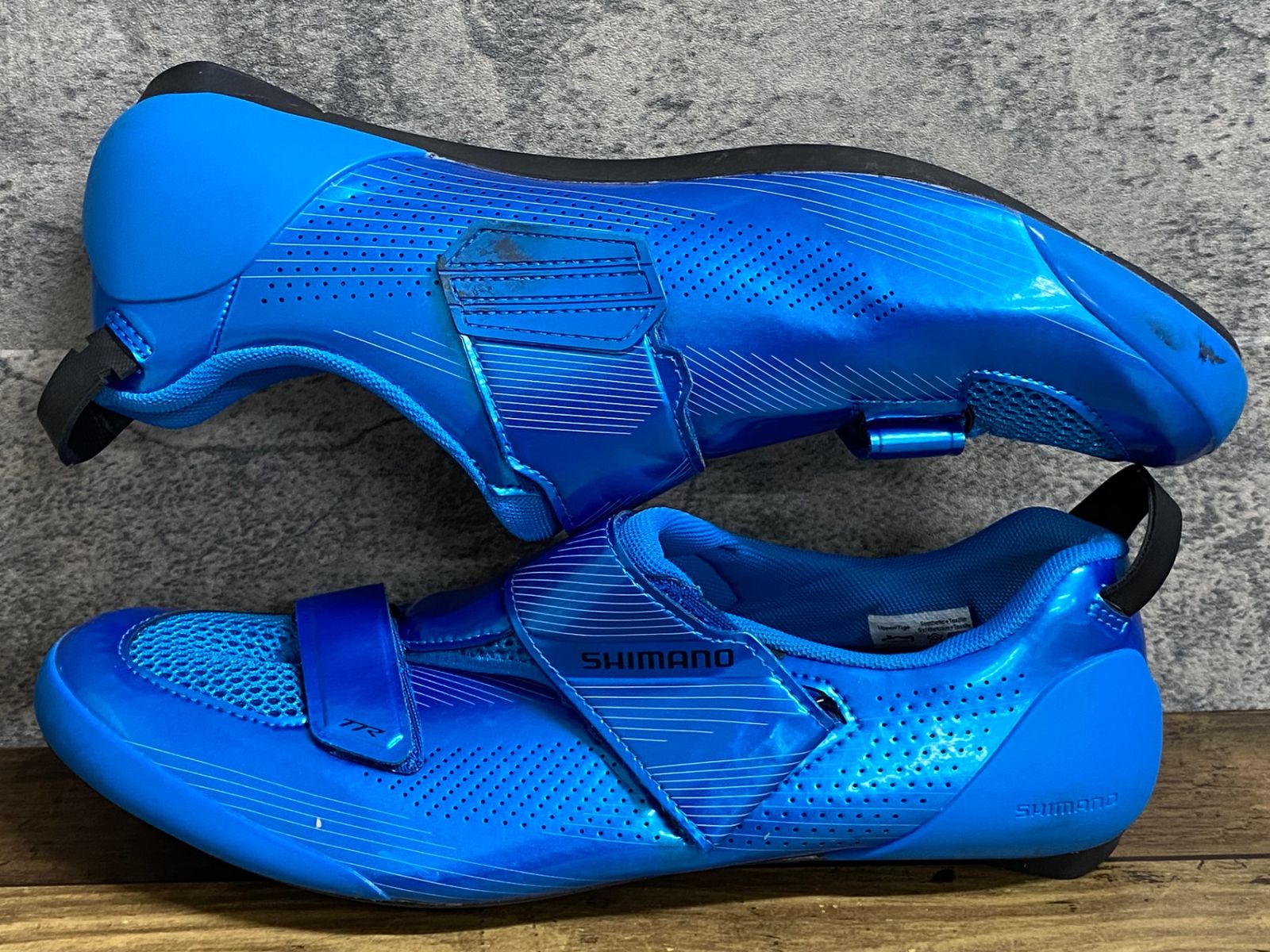 JZ237 シマノ SHIMANO TR9 SHTR901M B01 S ビンディングシューズ 青