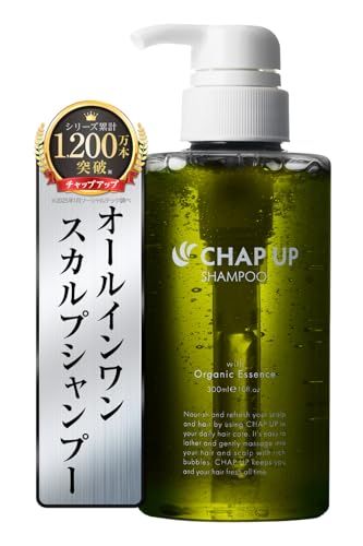 【毛髪診断士(R)と共同開発 】 チャップアップ 濃密泡 リンスイン スカルプシャンプー メンズ ノンシリコン オーガニック アミノ酸シャンプー スカルプ ケア 毛穴洗浄 頭皮マッサージ アミノ酸 系 （ CHAPUP ） 300mL×1本Y 462ef252