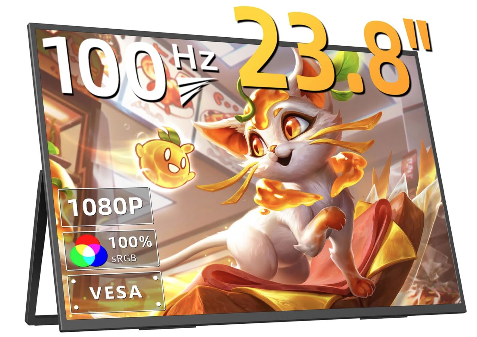 【 新品 】超薄型 モバイルモニター 23.8インチ B238J-V2.0 IPS 1080P 100Hz VESA対応 スピーカー内蔵