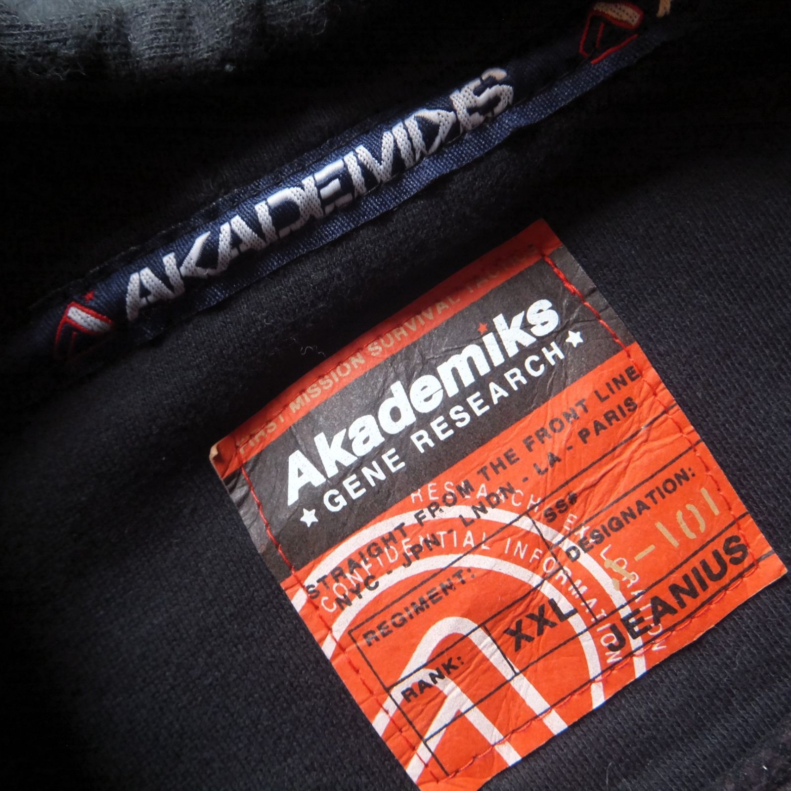 00s akademiks fullzip parker アカデミクス フルジップパーカー XXL