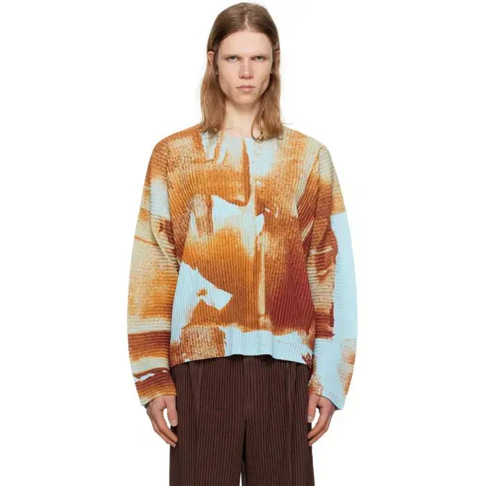 HOMME PLISSÉ WIND AND WISH ウォーク ロングスリーブ Tシャツ