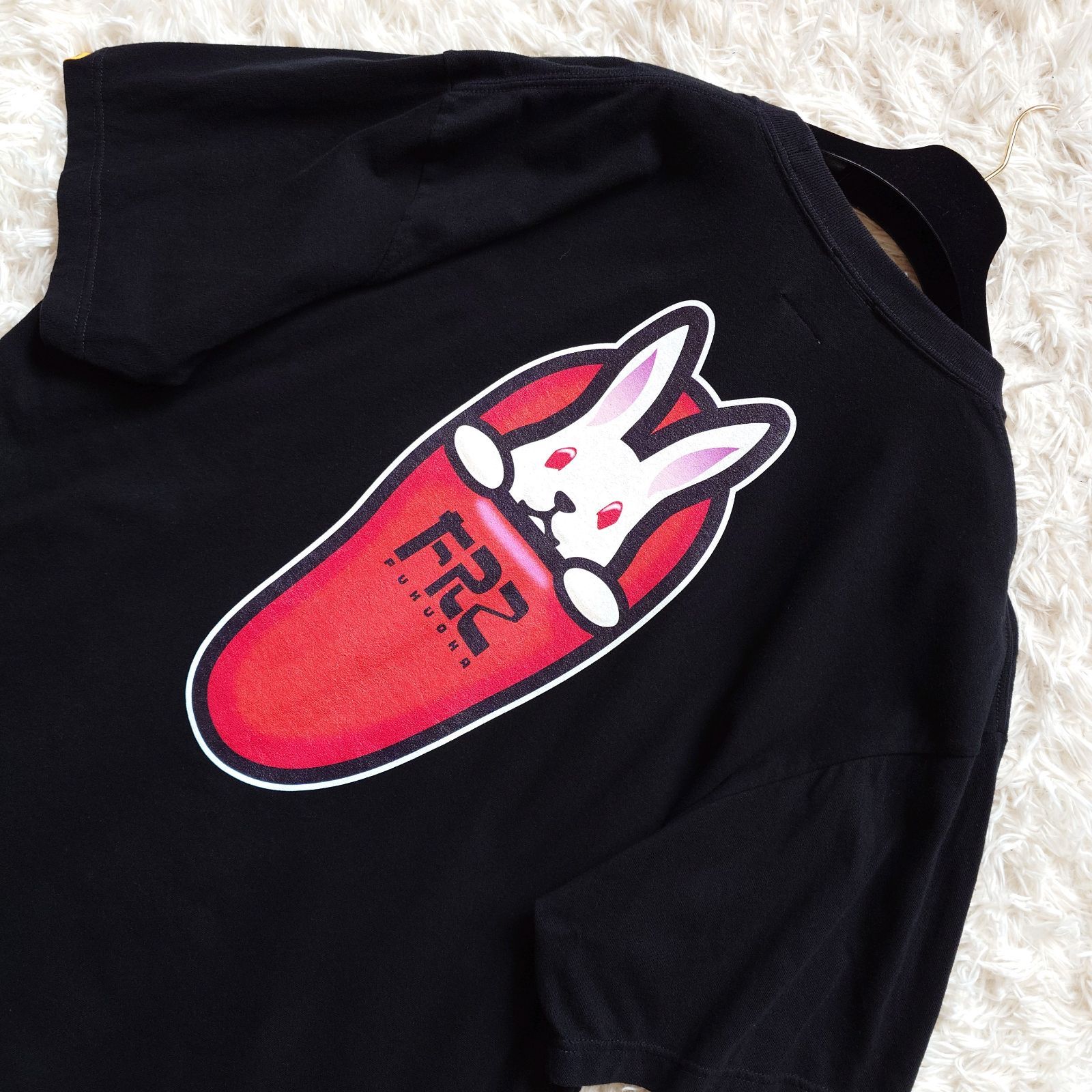 FR2 エフアールツー 福岡限定 明太子 刺繍ロゴ ワッペン Tシャツ