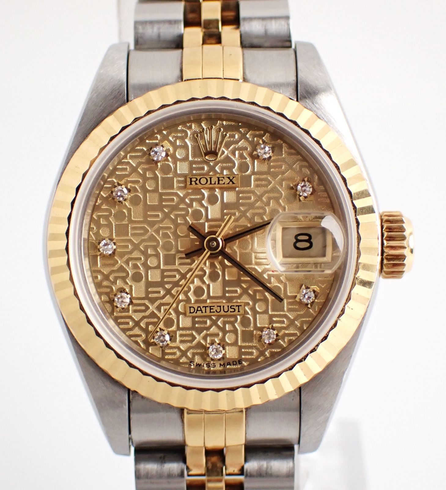 ROLEX(ロレックス) デイトジャスト 69173G S番 YG/SS AT 自動巻き シャンパンホリコン文字盤 保証書付属 S番 1993年 ヴィンテージ レディース