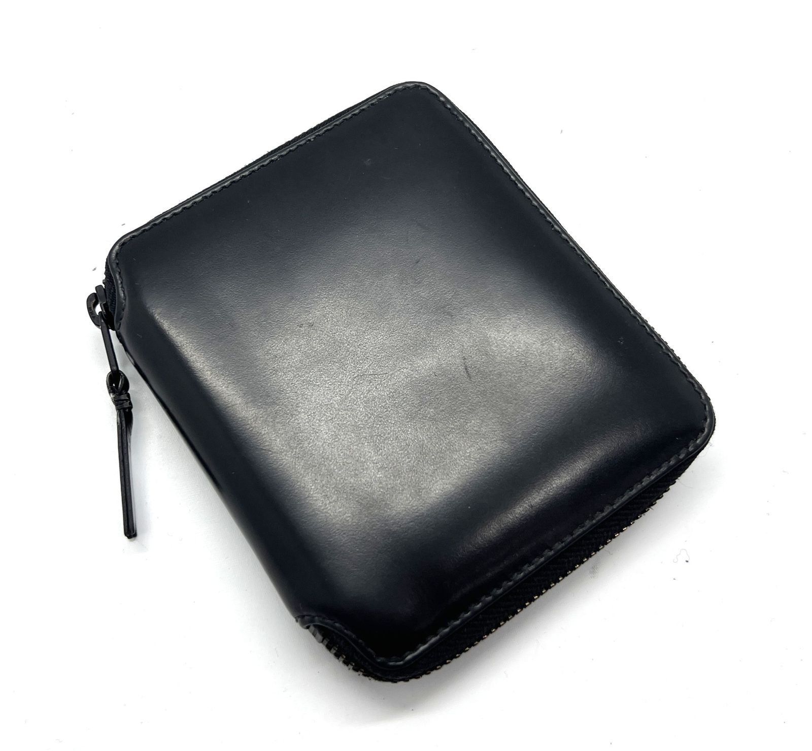 [盛岡79-0179] [店舗併売] COMME des GARÇONS コムデギャルソン レザー 二つ折り財布 [中古/60]