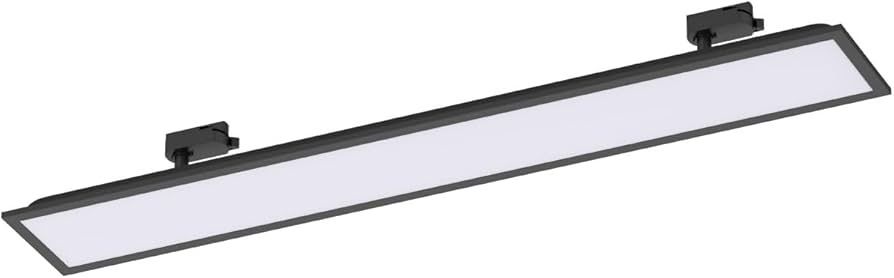 LEDダクトレールライト 1000mm 高輝度 パネルライト ベースライト 昼白色 5000K 工事不要 スリム設計 PSE認証 ブラック