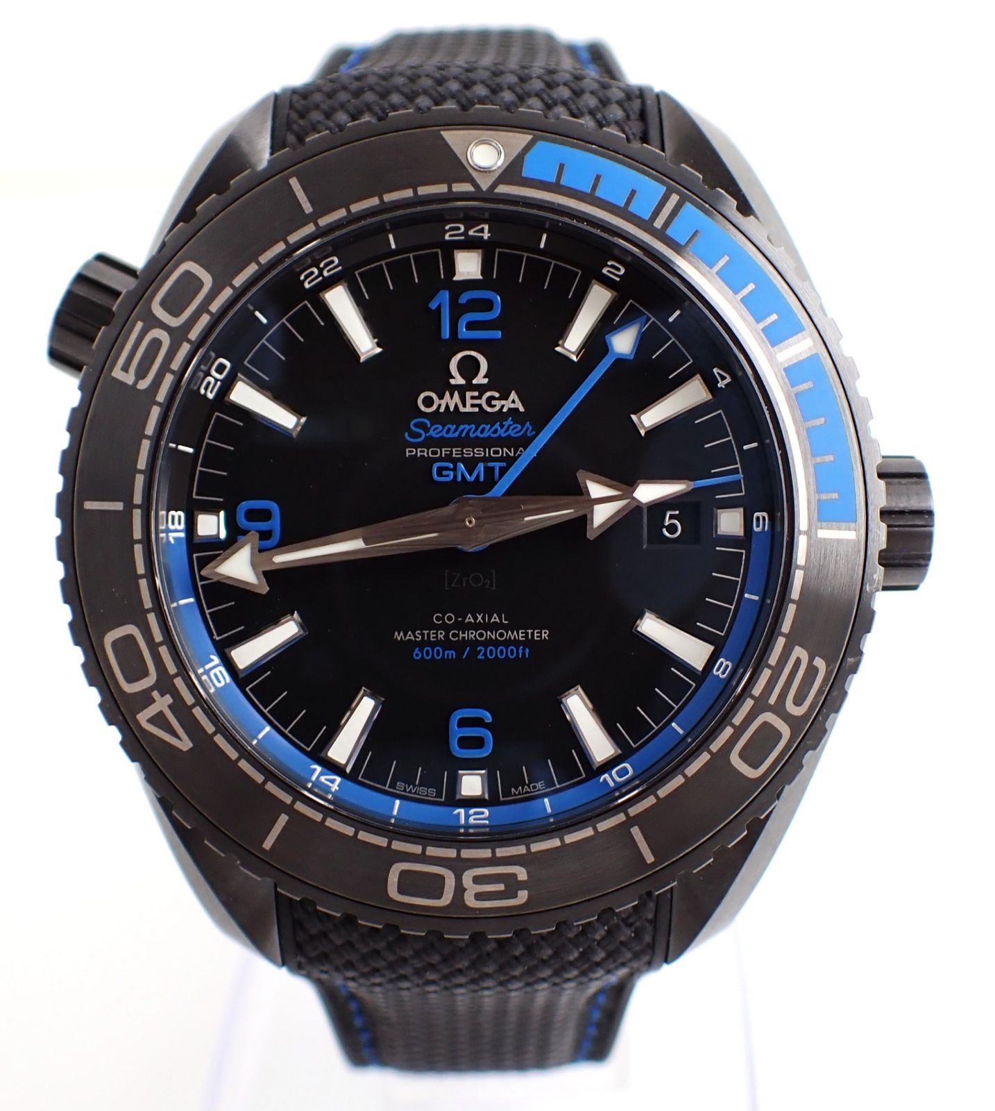 OMEGA(オメガ) シーマスタープラネットオーシャン600M コーアクシャルマスタークロノメーターGMT 215.92.46.22.01.002 青ベゼル ブルー SS/ラバー