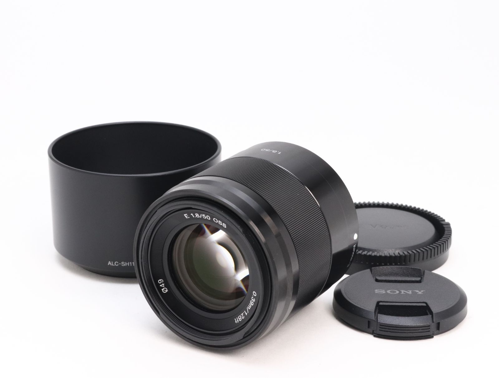 AA- (極上品) SONY ソニー E 50mm F1.8 OSS SEL50F18 ブラック 初期不良返品対応 55-52