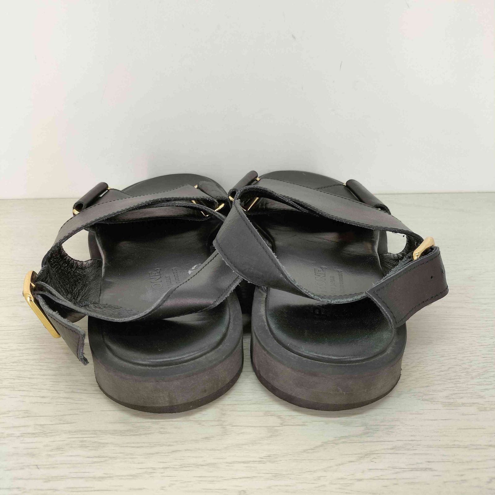 パドローネ PADRONE 別注 BELT SANDAL /レザーベルトサンダル メンズ