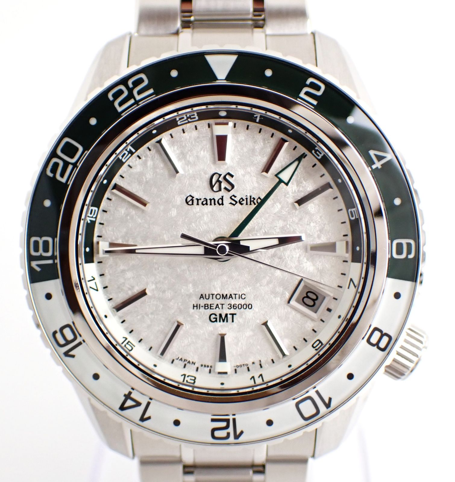 Grand Seiko(グランドセイコー) スポーツコレクションメカニカルハイビート36000GMT 9586-00K0/SBGJ277 SS AT グリーン×ホワイト 緑白